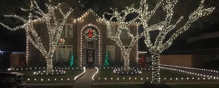 Custom Christmas Lights by Austin Gutters